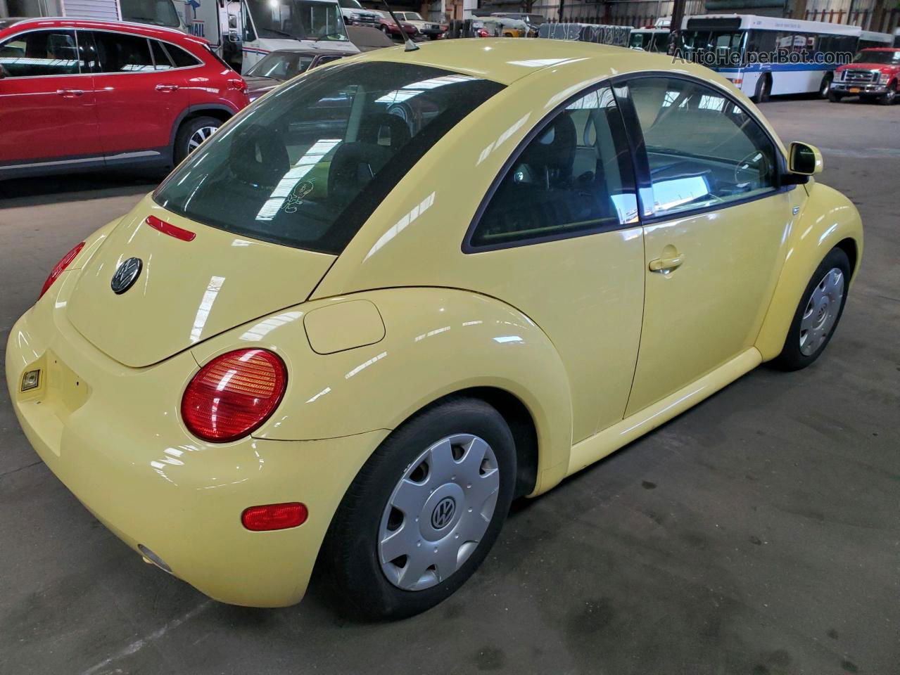 1999 Volkswagen New Beetle Gl Yellow vin: 3VWBC21C5XM452096