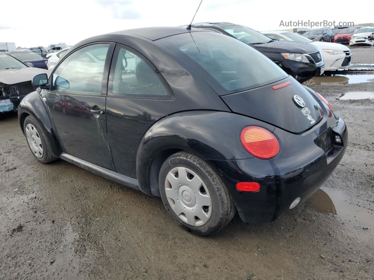 1999 Volkswagen New Beetle Gl Black vin: 3VWBC21C5XM453751