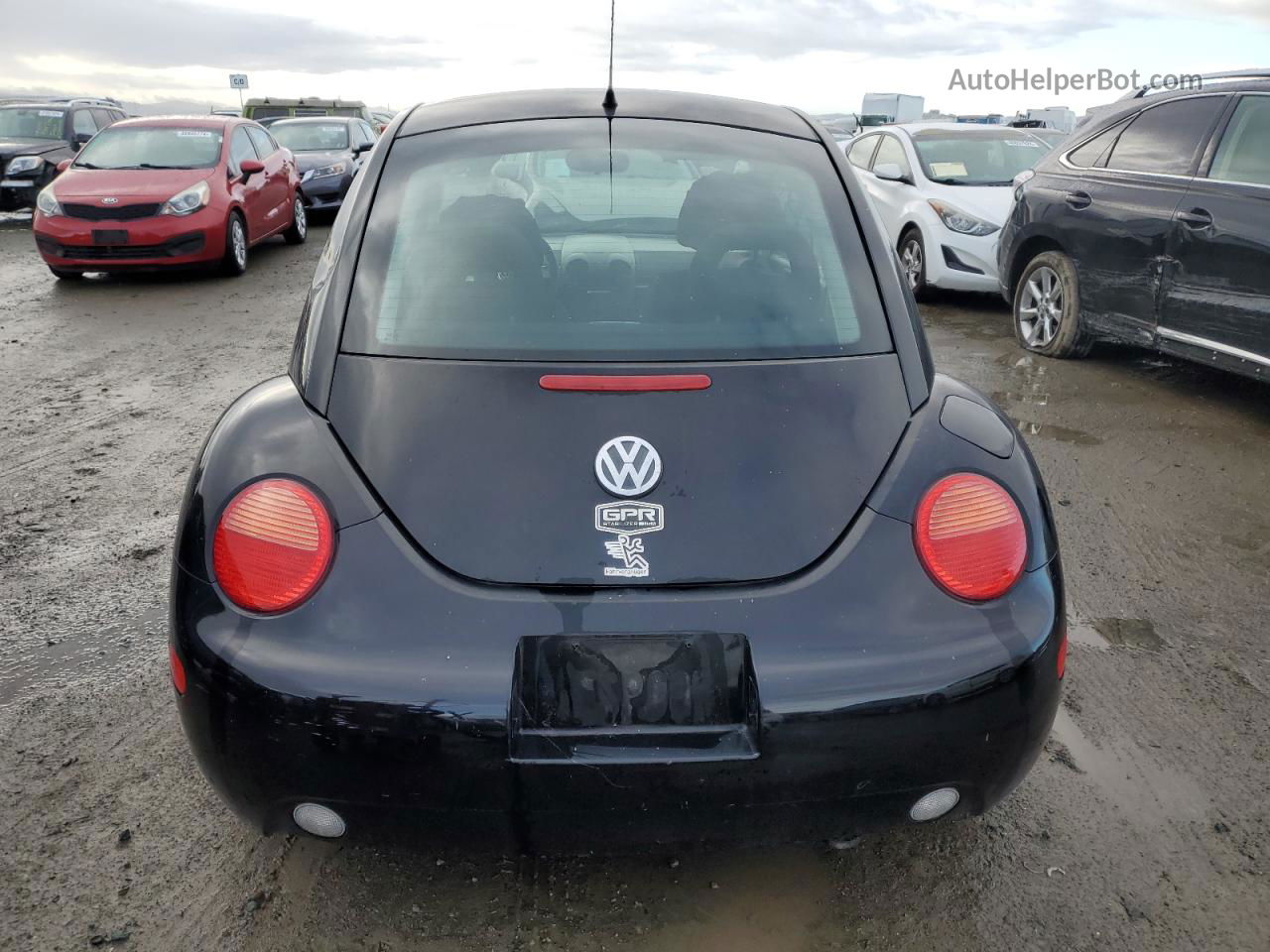 1999 Volkswagen New Beetle Gl Black vin: 3VWBC21C5XM453751