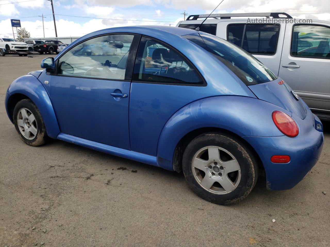 1999 Volkswagen New Beetle Gl Blue vin: 3VWBC21CXXM455852