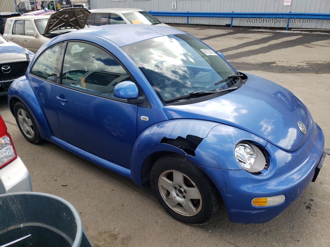 1999 Volkswagen New Beetle Gl Синий vin: 3VWBC21CXXM455852