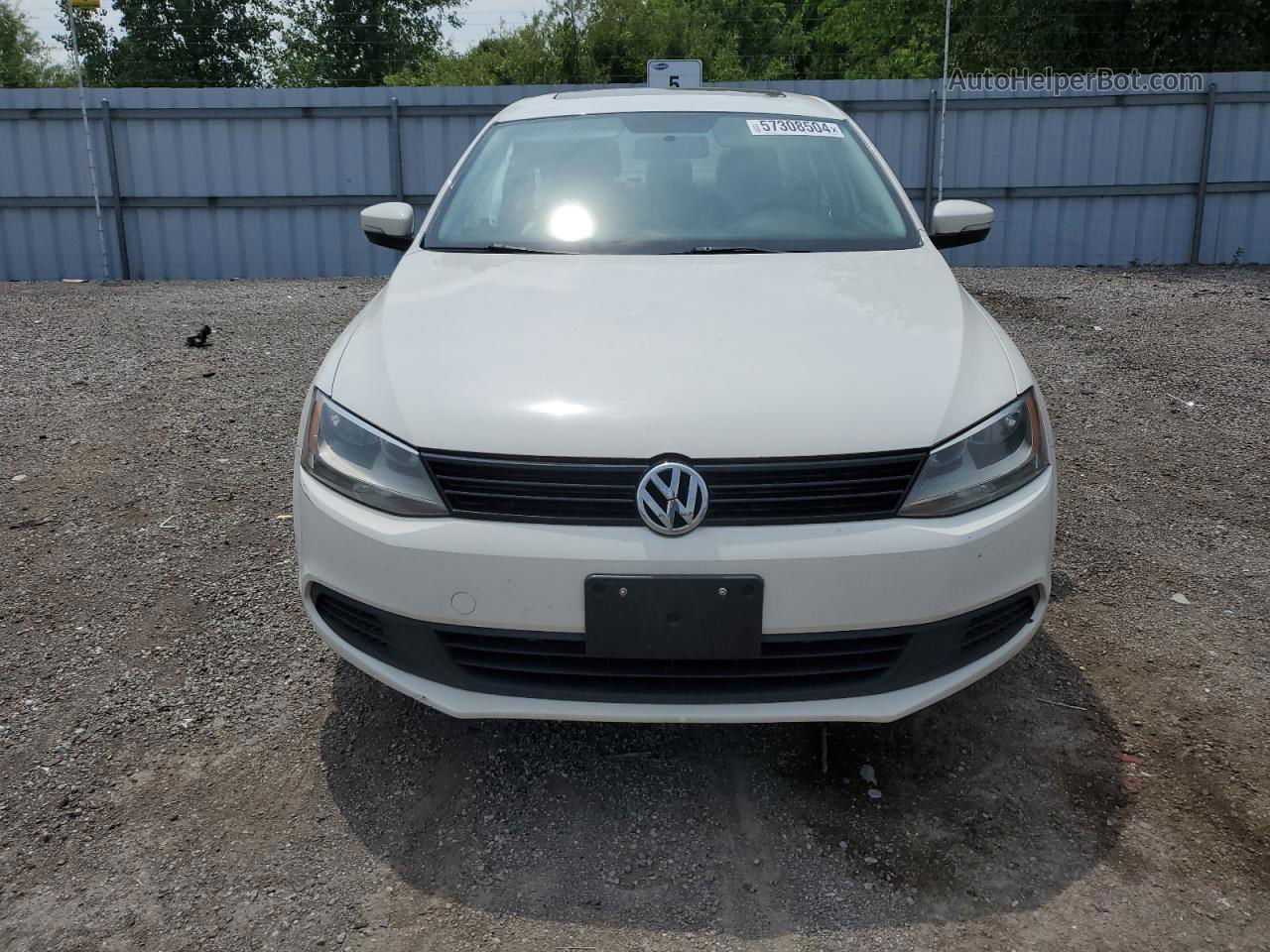 2013 Volkswagen Jetta Comfortline White vin: 3VWBK7AJ6DM413575