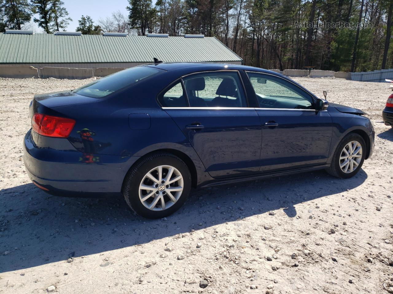 2013 Volkswagen Jetta Se Blue vin: 3VWBP7AJ0DM415923