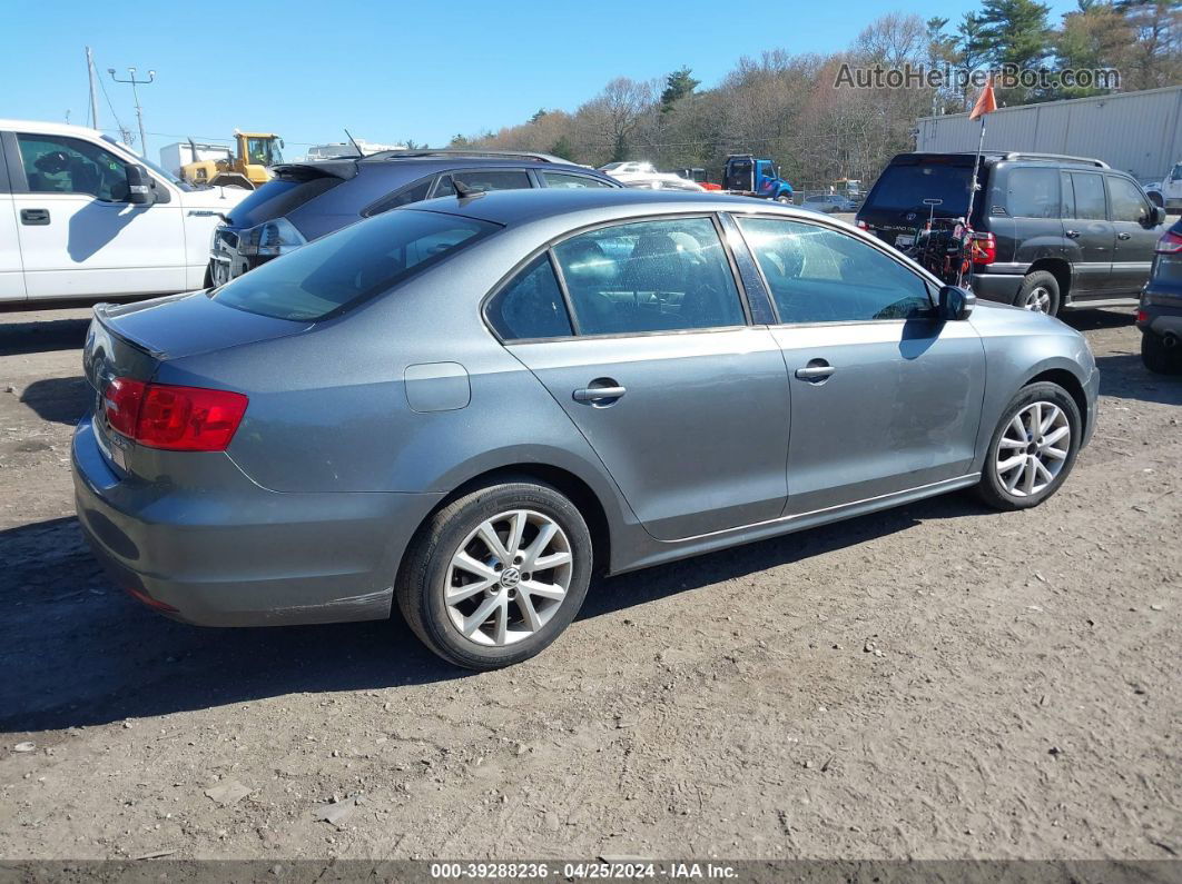 2012 Volkswagen Jetta 2.5l Se Gray vin: 3VWBP7AJ4CM112013