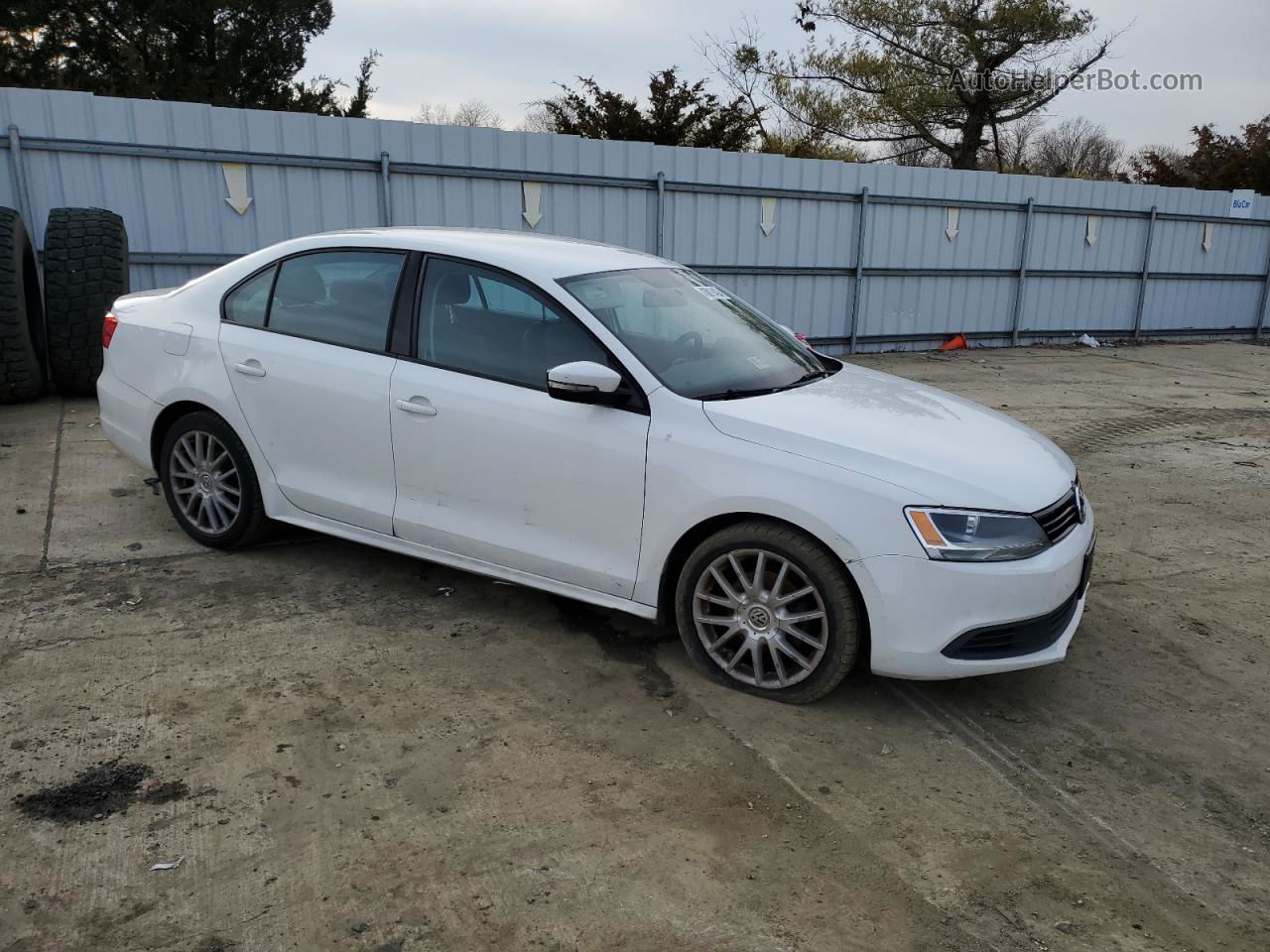 2012 Volkswagen Jetta Se White vin: 3VWBP7AJ4CM121004