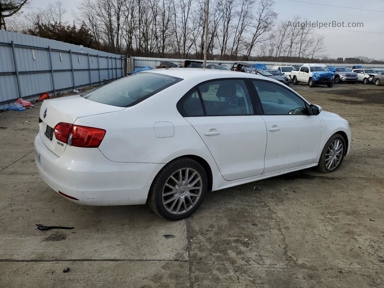 2012 Volkswagen Jetta Se White vin: 3VWBP7AJ4CM121004