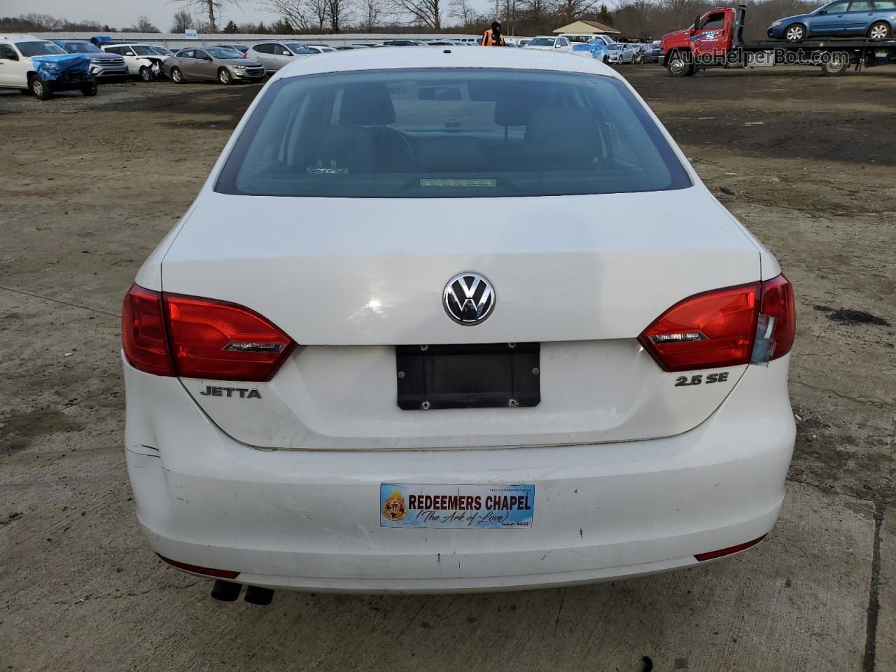 2012 Volkswagen Jetta Se White vin: 3VWBP7AJ4CM121004