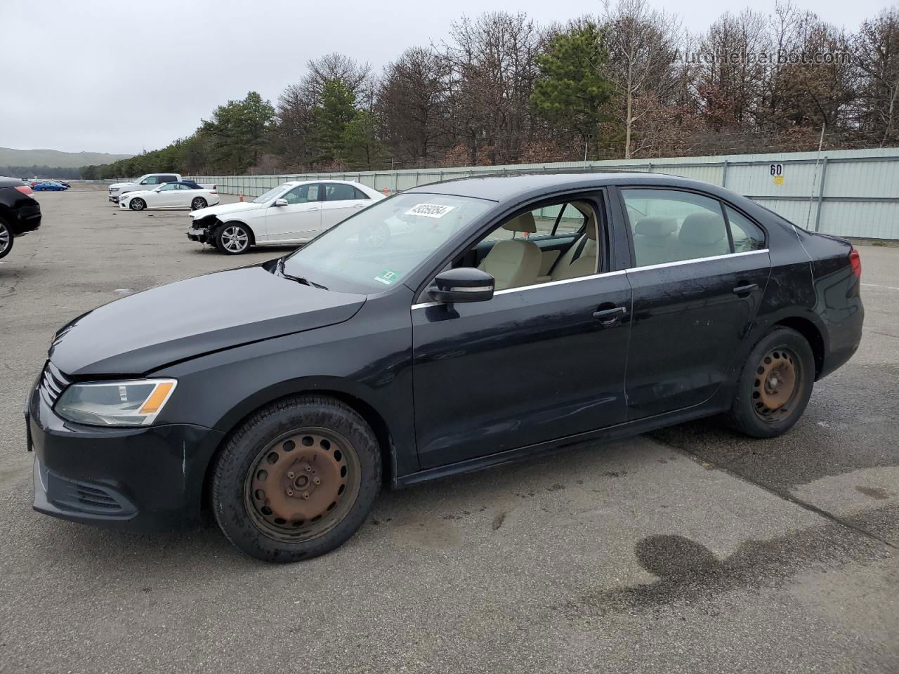 2013 Volkswagen Jetta Se Black vin: 3VWBP7AJ4DM311113