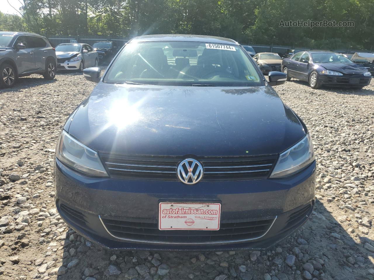 2013 Volkswagen Jetta Se Blue vin: 3VWBP7AJ4DM408537