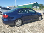 2013 Volkswagen Jetta Se Blue vin: 3VWBP7AJ4DM408537