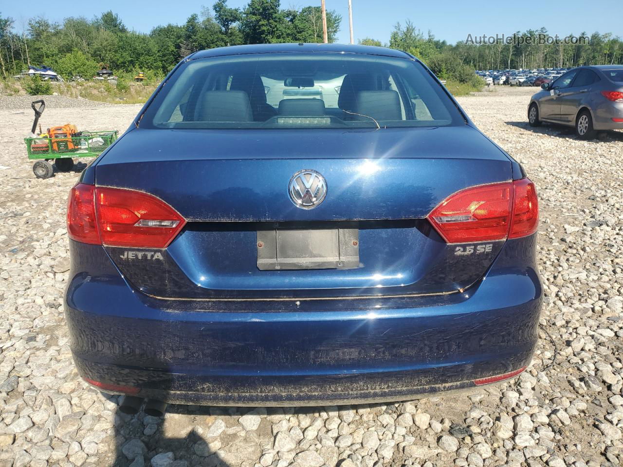 2013 Volkswagen Jetta Se Синий vin: 3VWBP7AJ4DM408537