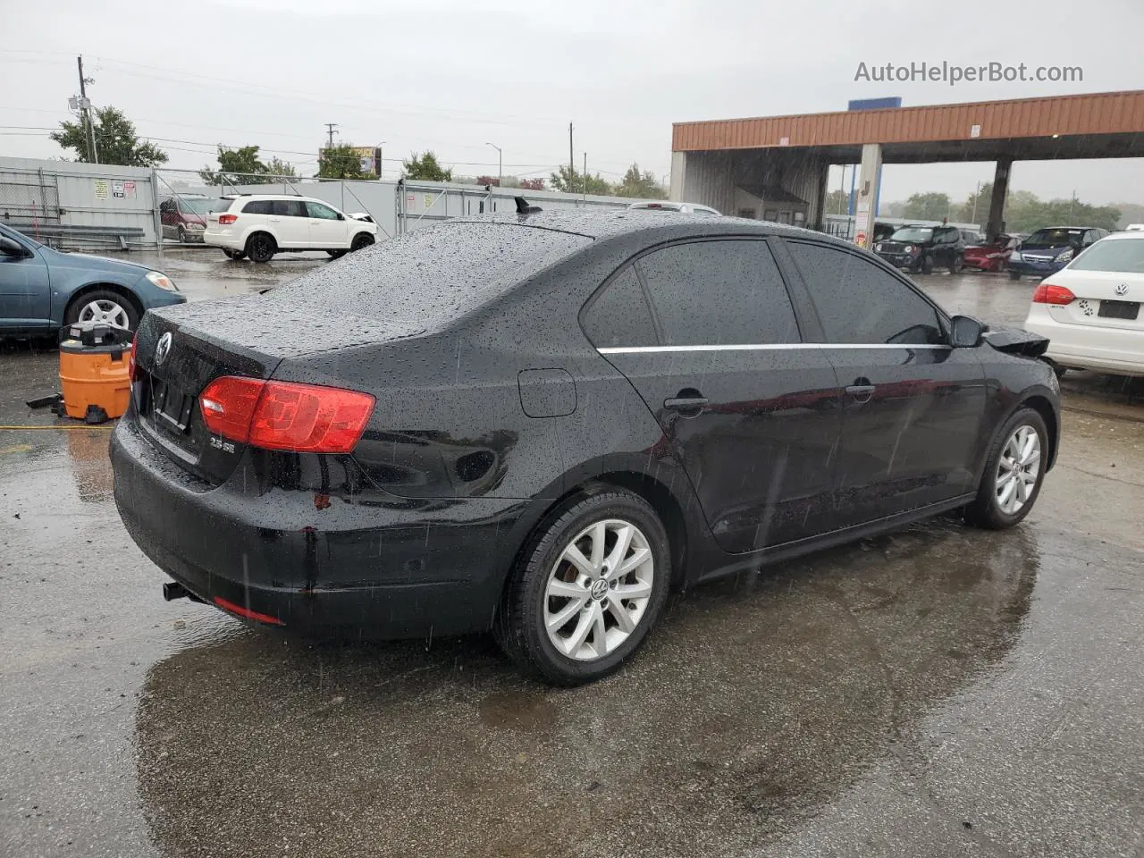 2013 Volkswagen Jetta Se Черный vin: 3VWBP7AJ4DM414967