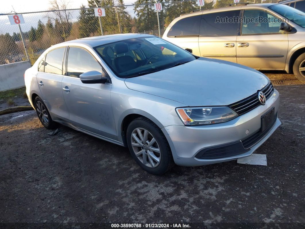 2013 Volkswagen Jetta 2.5l Se Silver vin: 3VWBP7AJ4DM455857