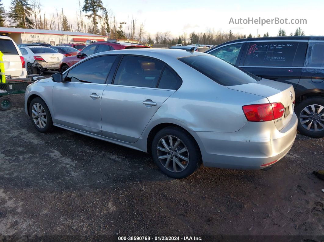 2013 Volkswagen Jetta 2.5l Se Silver vin: 3VWBP7AJ4DM455857