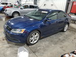 2012 Volkswagen Jetta Se Blue vin: 3VWBP7AJ6CM002676