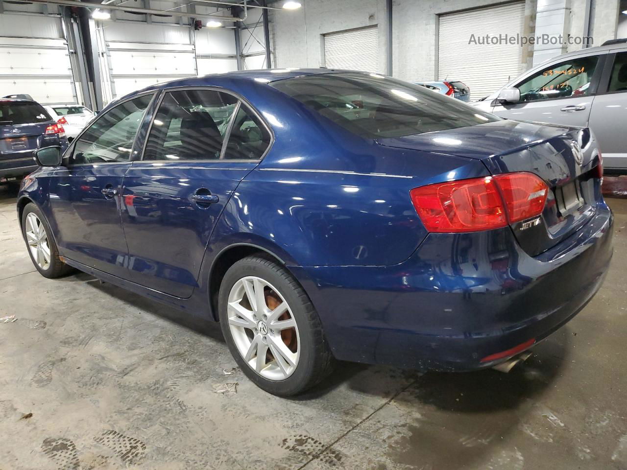 2012 Volkswagen Jetta Se Blue vin: 3VWBP7AJ6CM002676