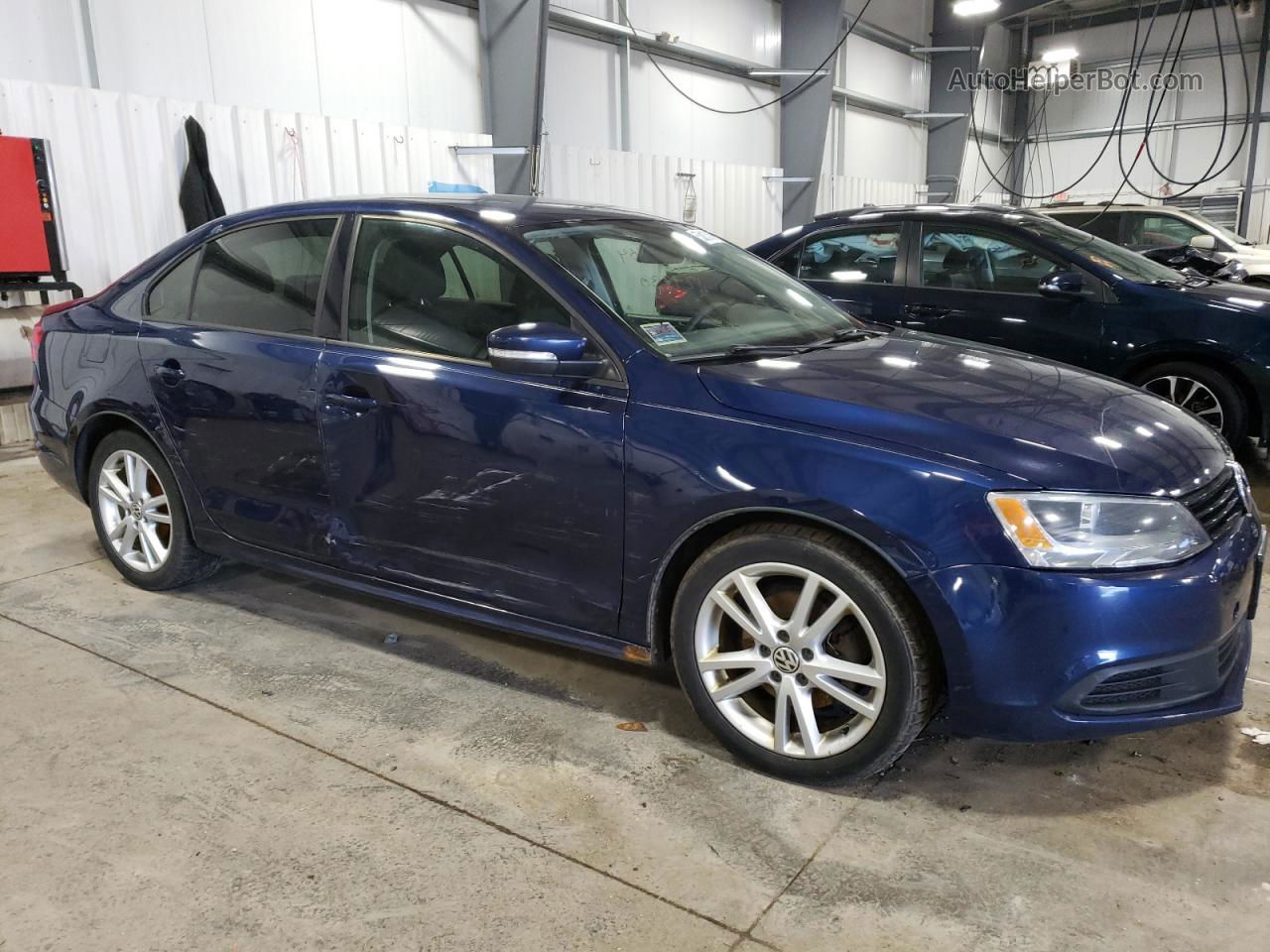 2012 Volkswagen Jetta Se Blue vin: 3VWBP7AJ6CM002676