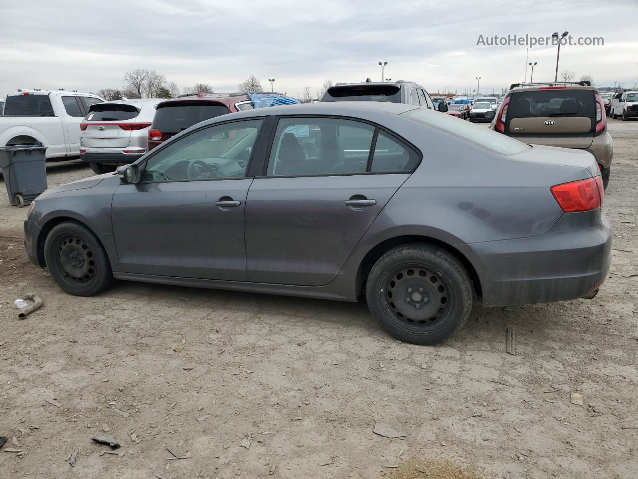 2012 Volkswagen Jetta Se Gray vin: 3VWBP7AJ6CM317283