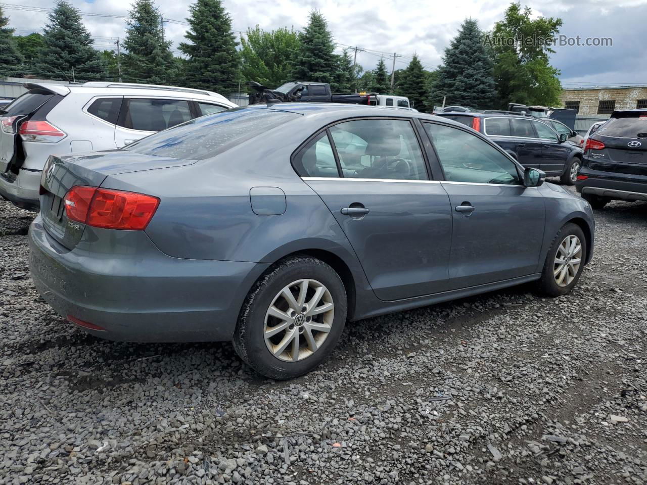 2013 Volkswagen Jetta Se Gray vin: 3VWBP7AJ7DM449809