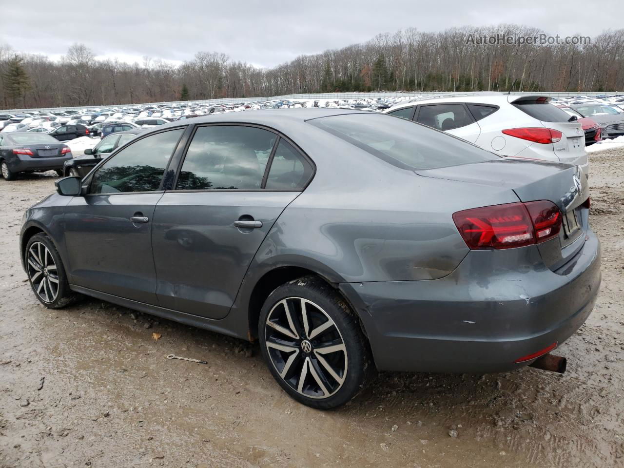 2012 Volkswagen Jetta Se Gray vin: 3VWBP7AJ8CM003036