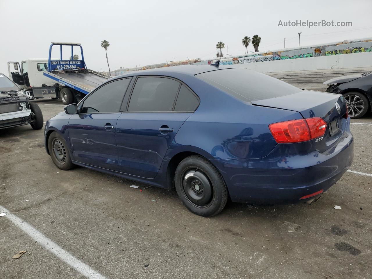 2012 Volkswagen Jetta Se Blue vin: 3VWBP7AJ8CM030219