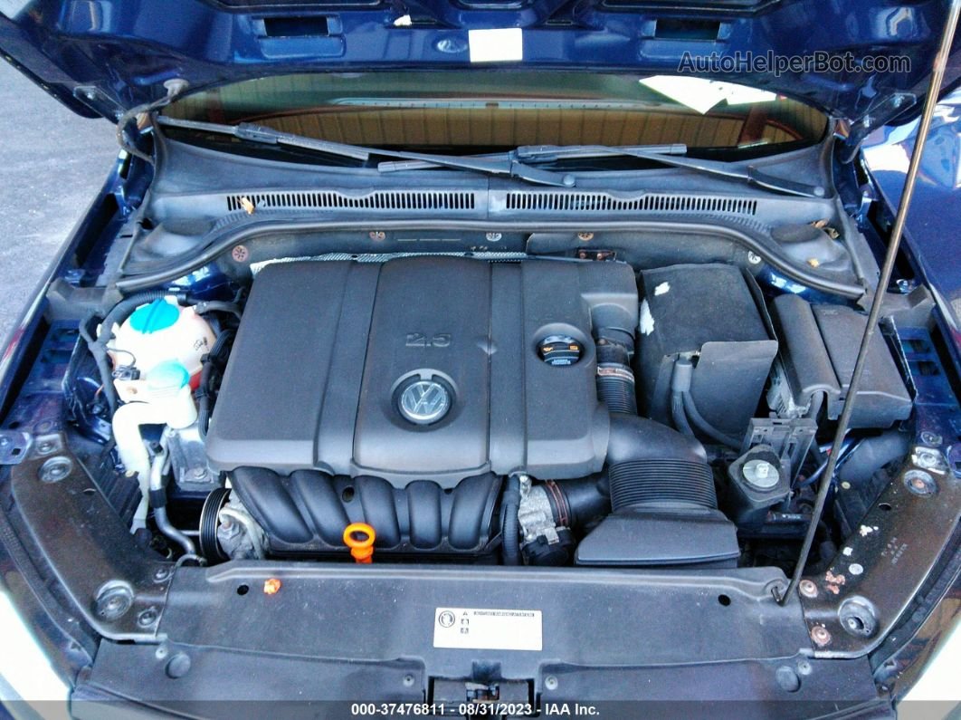2012 Volkswagen Jetta Sedan Se W Blue vin: 3VWBP7AJ8CM319438