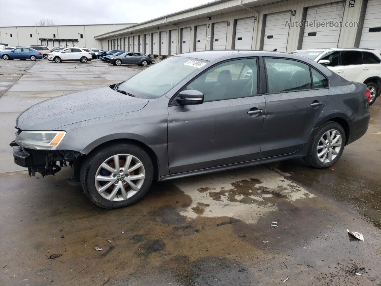 2012 Volkswagen Jetta Se Gray vin: 3VWBP7AJ8CM328124