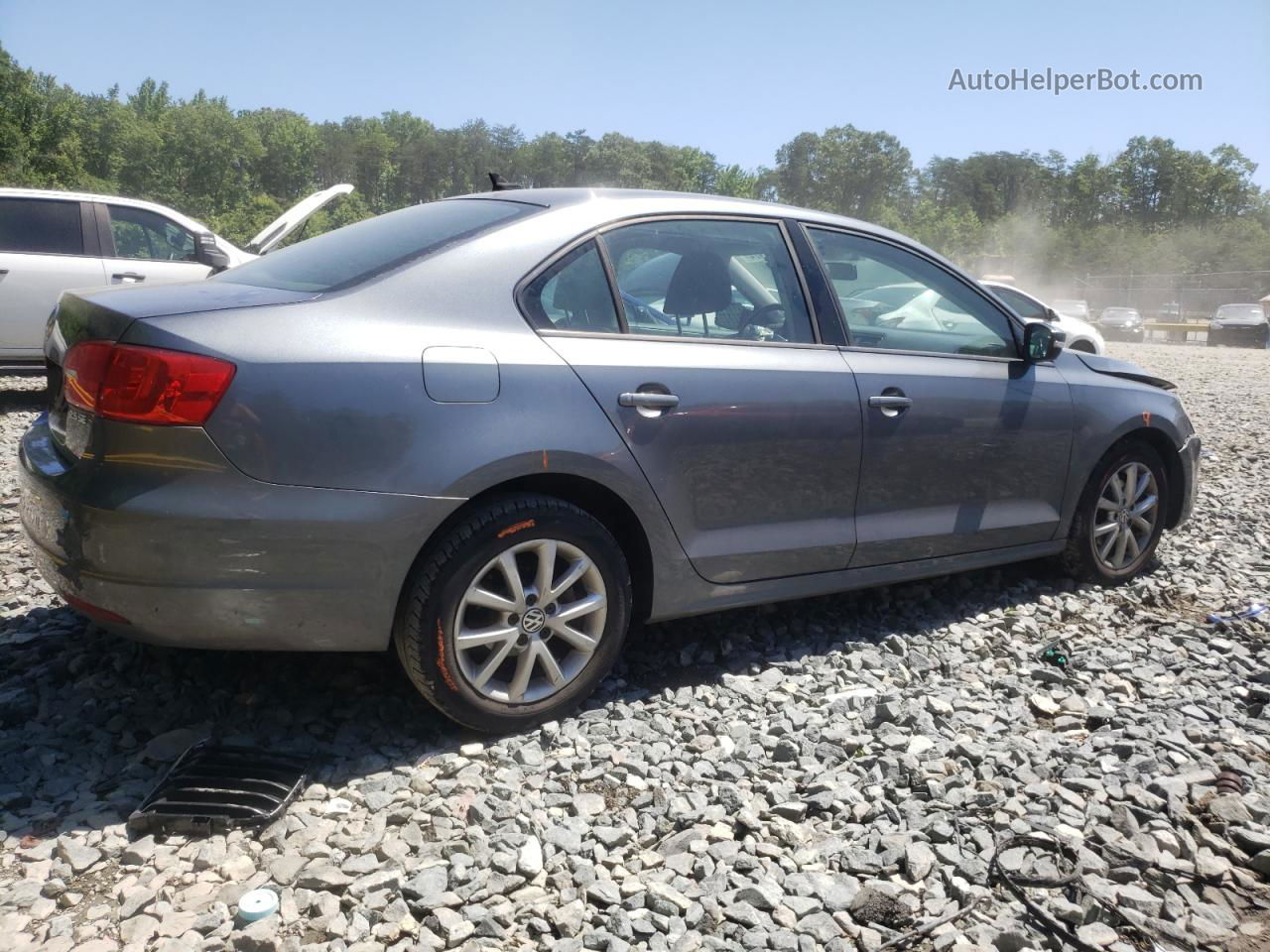 2012 Volkswagen Jetta Se Gray vin: 3VWBP7AJXCM451150