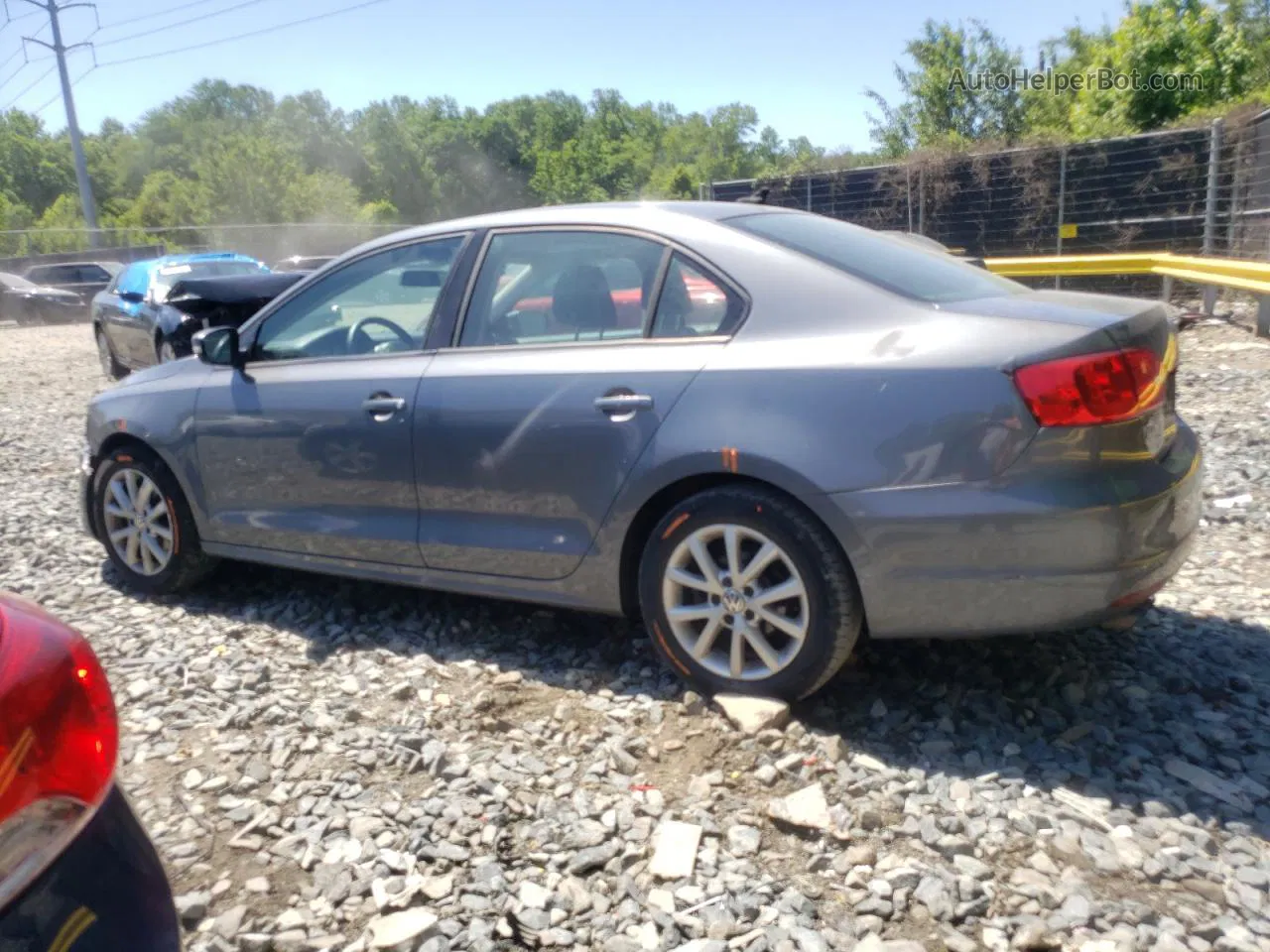 2012 Volkswagen Jetta Se Gray vin: 3VWBP7AJXCM451150