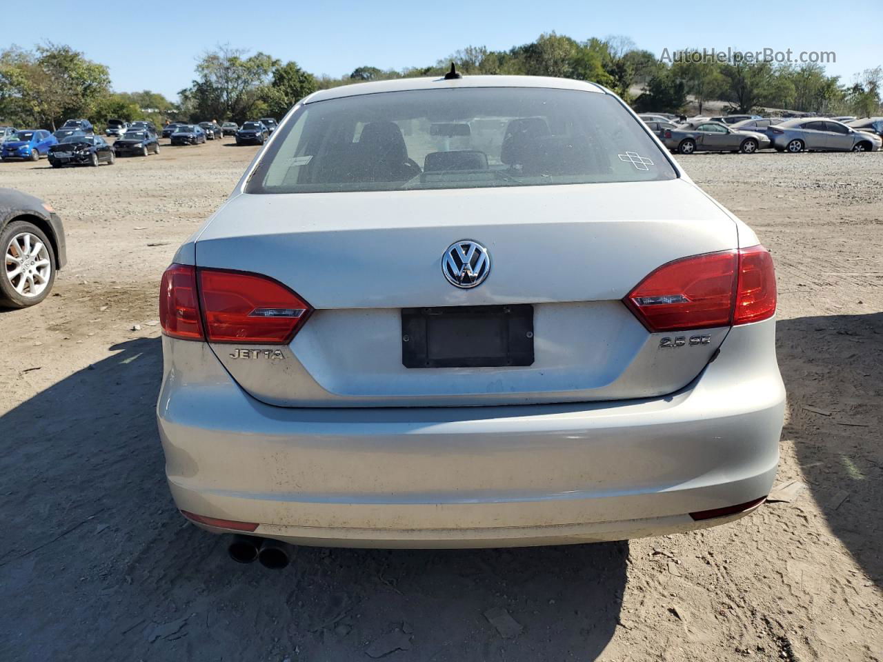 2011 Volkswagen Jetta Se Silver vin: 3VWBX7AJ4BM329009