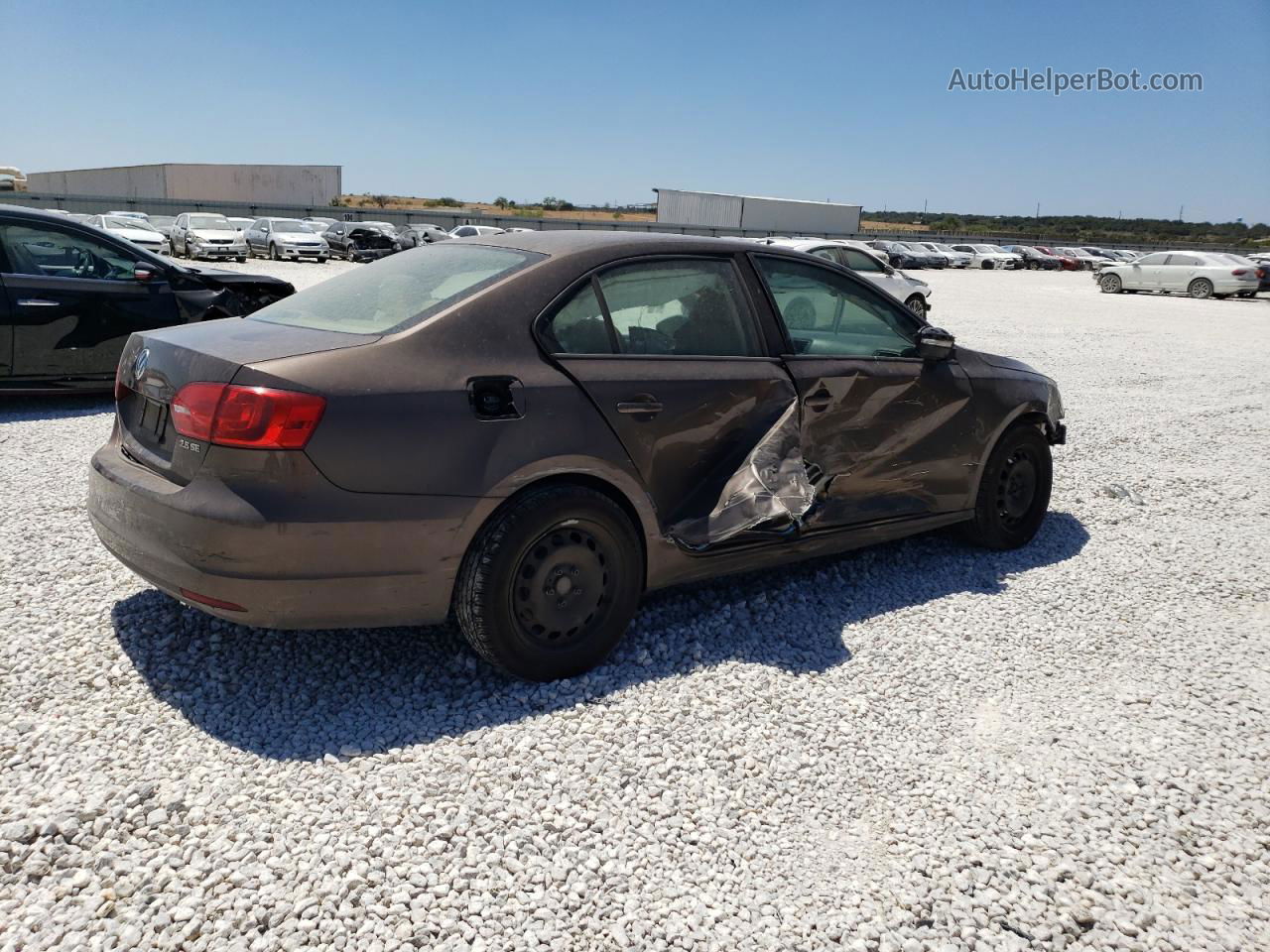 2012 Volkswagen Jetta Se Коричневый vin: 3VWBX7AJ4CM013241