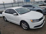 2012 Volkswagen Jetta Se White vin: 3VWBX7AJ4CM306119