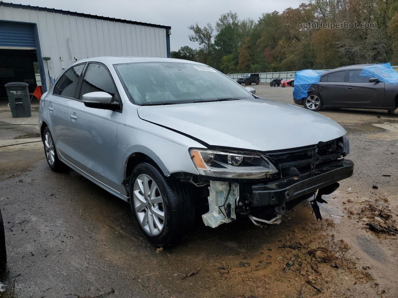 2012 Volkswagen Jetta Se Silver vin: 3VWBX7AJ4CM319694