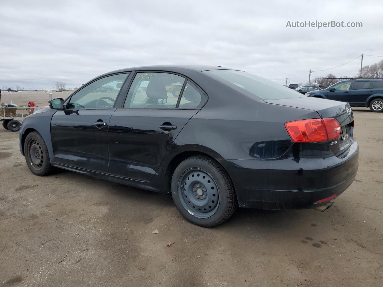 2012 Volkswagen Jetta Se Black vin: 3VWBX7AJ5CM343566