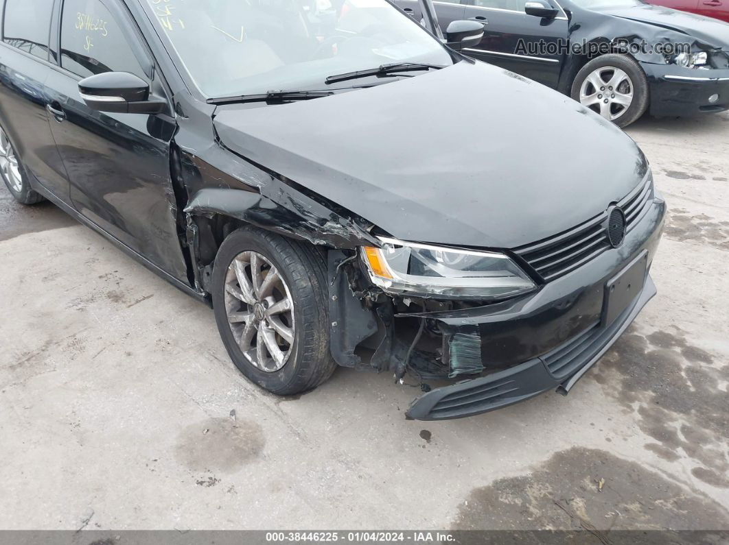 2011 Volkswagen Jetta 2.5l Se Black vin: 3VWBX7AJ8BM392677