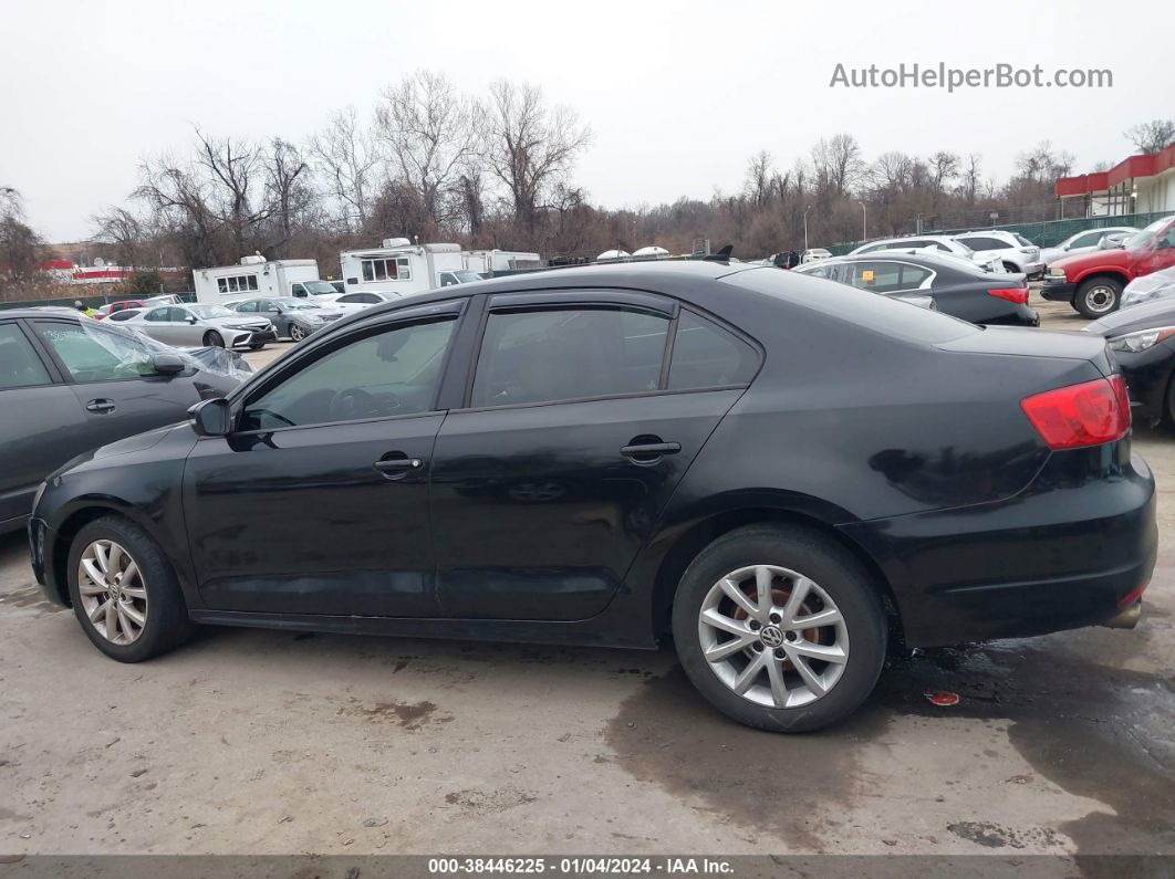 2011 Volkswagen Jetta 2.5l Se Black vin: 3VWBX7AJ8BM392677