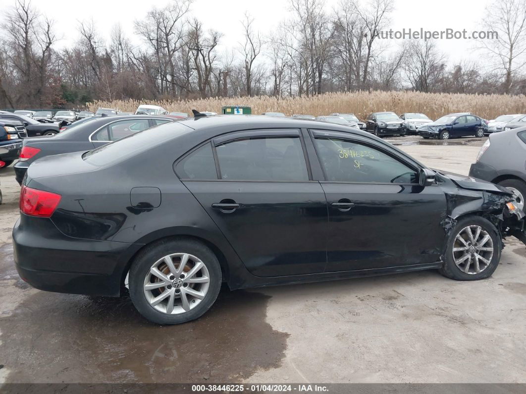 2011 Volkswagen Jetta 2.5l Se Black vin: 3VWBX7AJ8BM392677