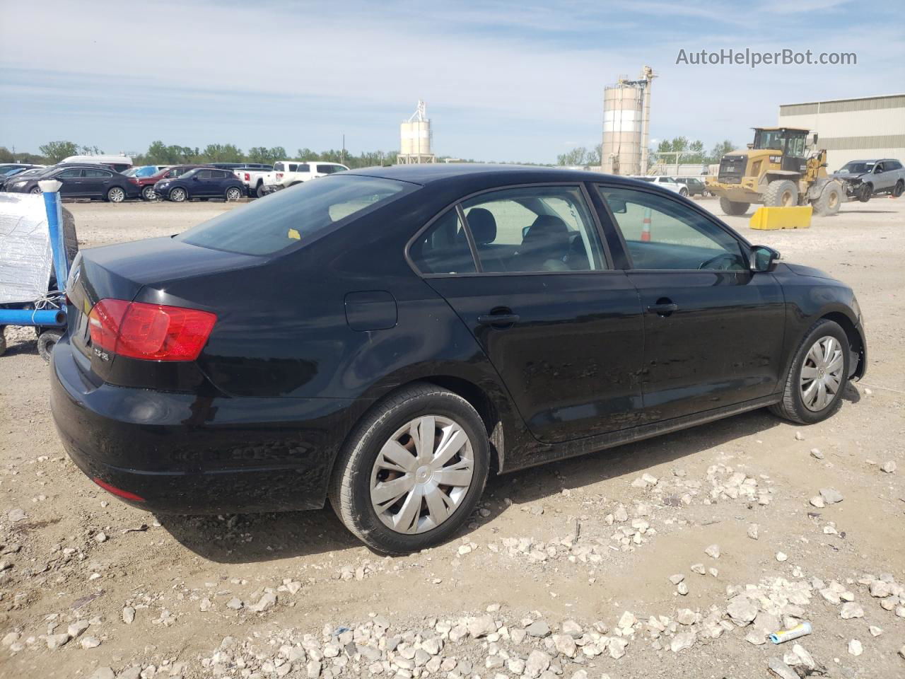 2011 Volkswagen Jetta Se Black vin: 3VWBZ7AJ2BM370474