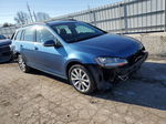 2015 Volkswagen Golf Sportwagen S Blue vin: 3VWC17AU0FM515362