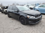 2016 Volkswagen Golf Sportwagen S Черный vin: 3VWC17AU0GM513855