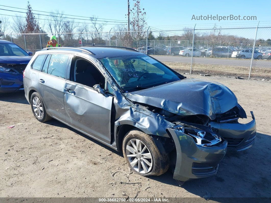 2016 Volkswagen Golf Sportwagen Tsi S 4-door Gray vin: 3VWC17AU0GM516920