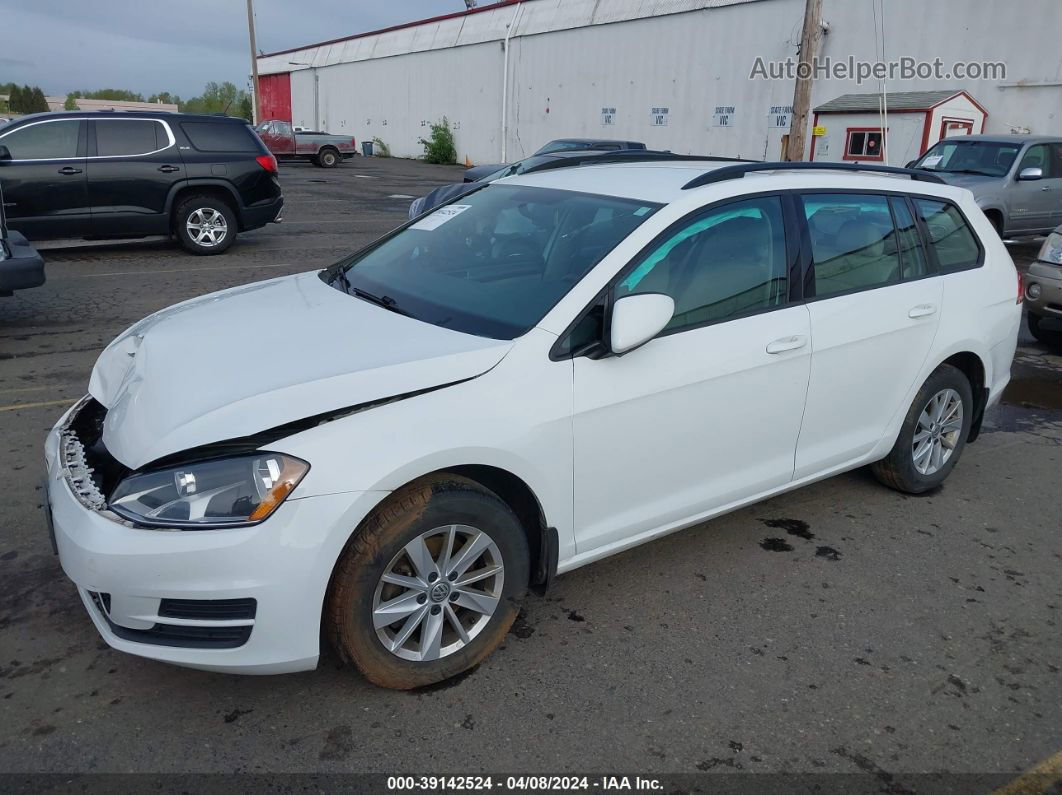 2016 Volkswagen Golf Sportwagen Tsi Limited Edition/tsi S 4-door/tsi Se 4-door/tsi Sel 4-door White vin: 3VWC17AU0GM522023