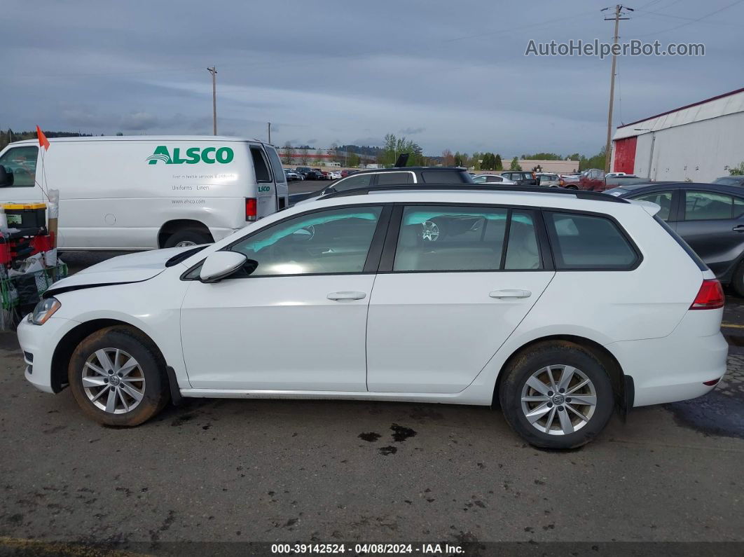 2016 Volkswagen Golf Sportwagen Tsi Limited Edition/tsi S 4-door/tsi Se 4-door/tsi Sel 4-door White vin: 3VWC17AU0GM522023