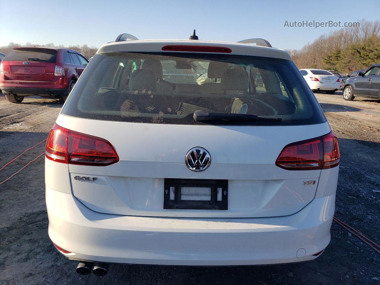 2017 Volkswagen Golf Sportwagen S White vin: 3VWC17AU0HM501268