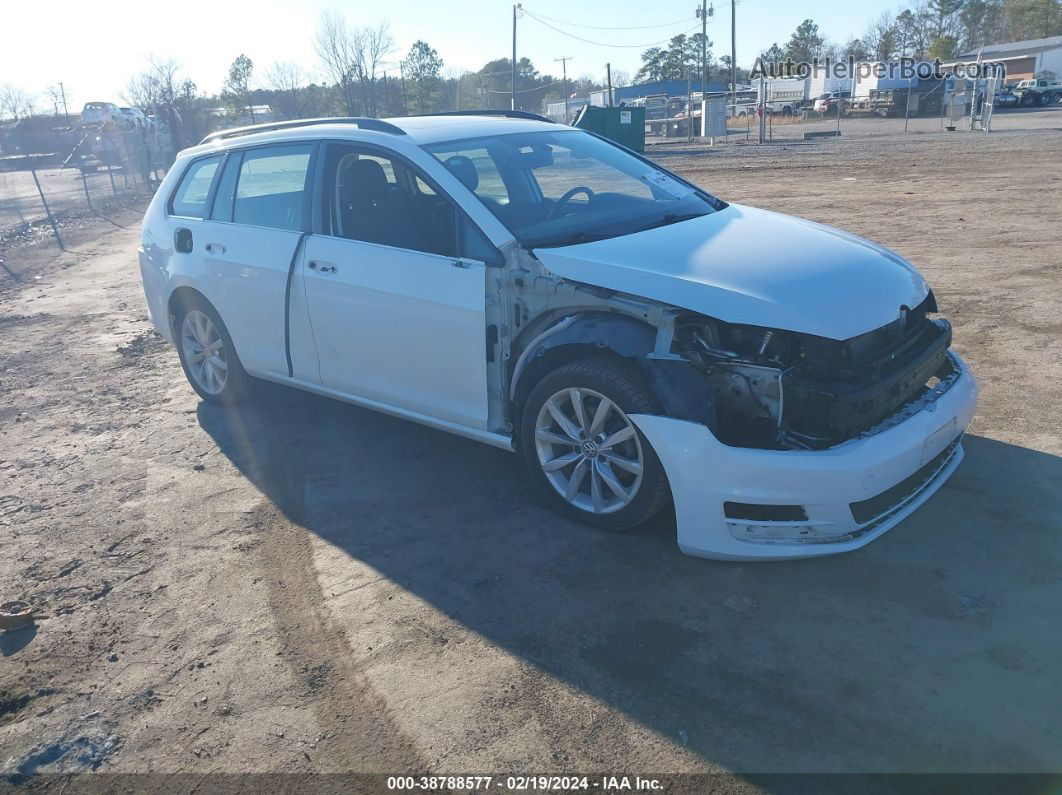 2017 Volkswagen Golf Sportwagen Tsi S/tsi Se/tsi Sel White vin: 3VWC17AU0HM537686