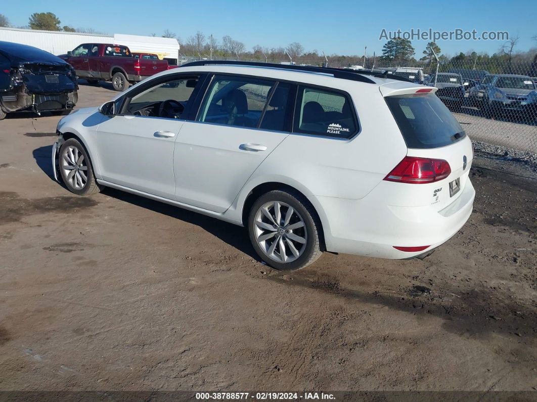 2017 Volkswagen Golf Sportwagen Tsi S/tsi Se/tsi Sel White vin: 3VWC17AU0HM537686