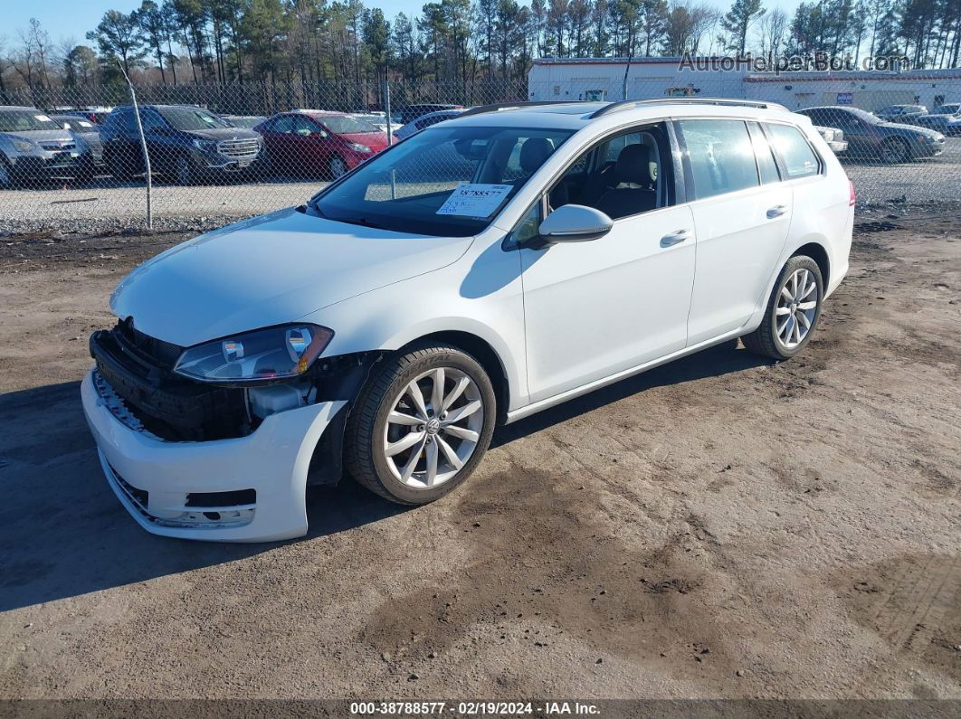 2017 Volkswagen Golf Sportwagen Tsi S/tsi Se/tsi Sel White vin: 3VWC17AU0HM537686