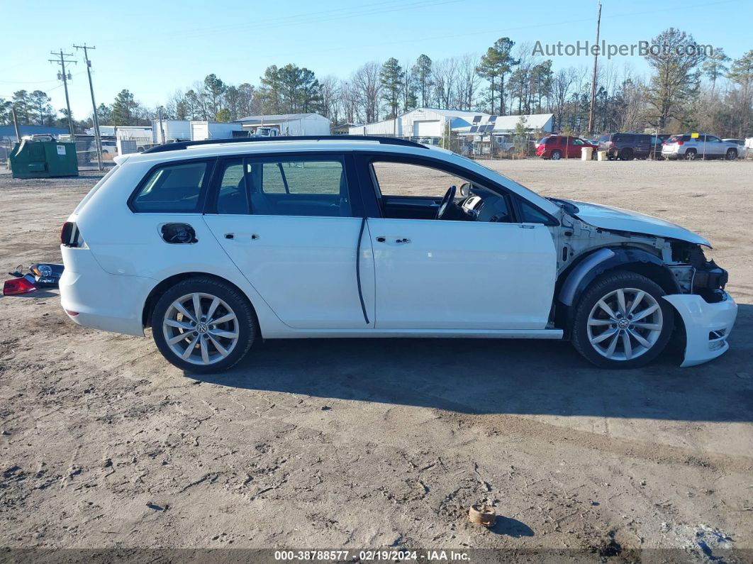 2017 Volkswagen Golf Sportwagen Tsi S/tsi Se/tsi Sel White vin: 3VWC17AU0HM537686