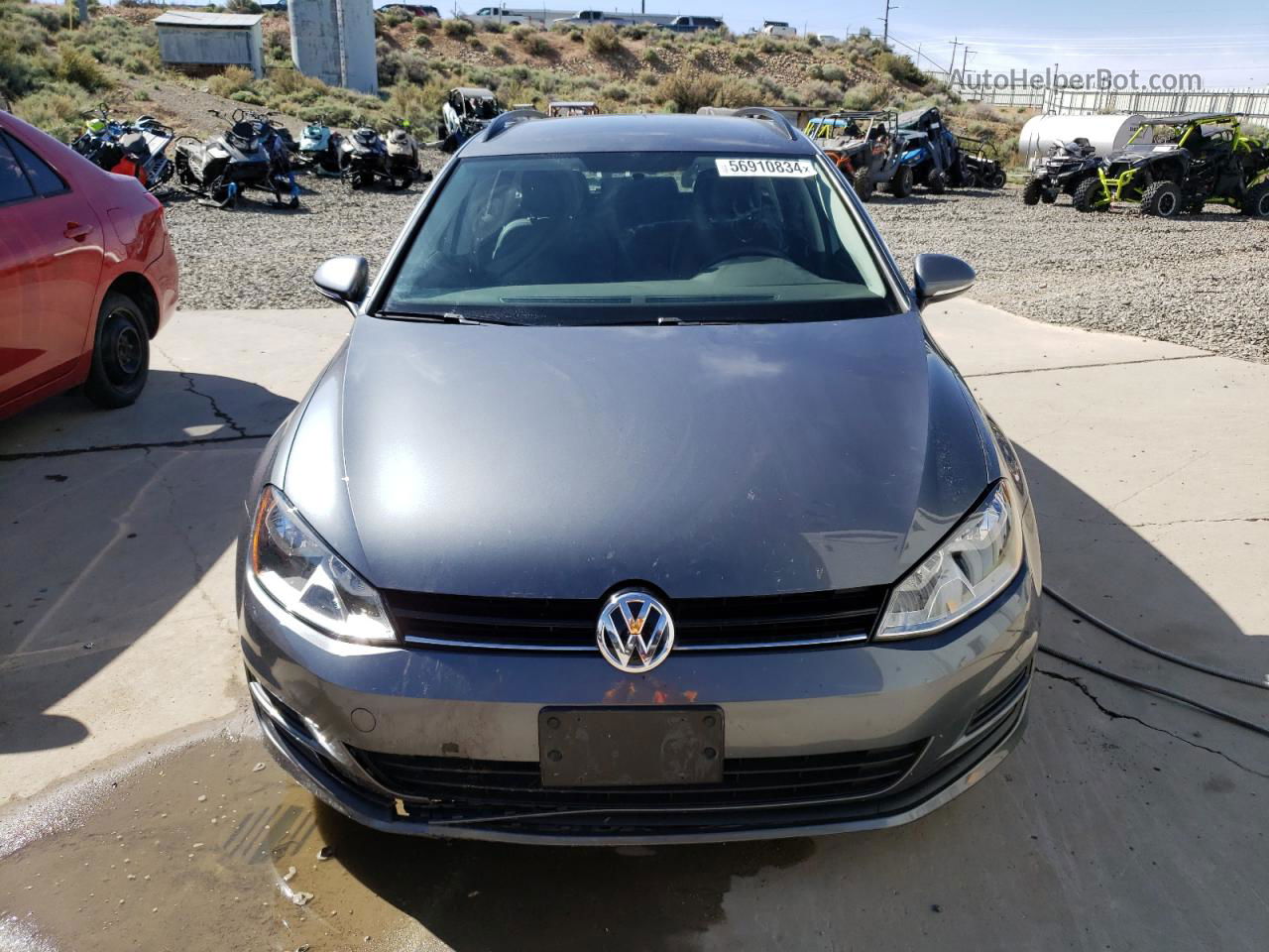 2015 Volkswagen Golf Sportwagen S Gray vin: 3VWC17AU1FM501325