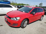 2015 Volkswagen Golf Sportwagen S Red vin: 3VWC17AU1FM515743